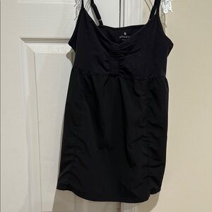 Athleta Black Ruched Camisole Top